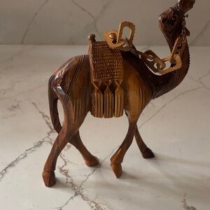 Handcrafted Wooden Camel Figurine